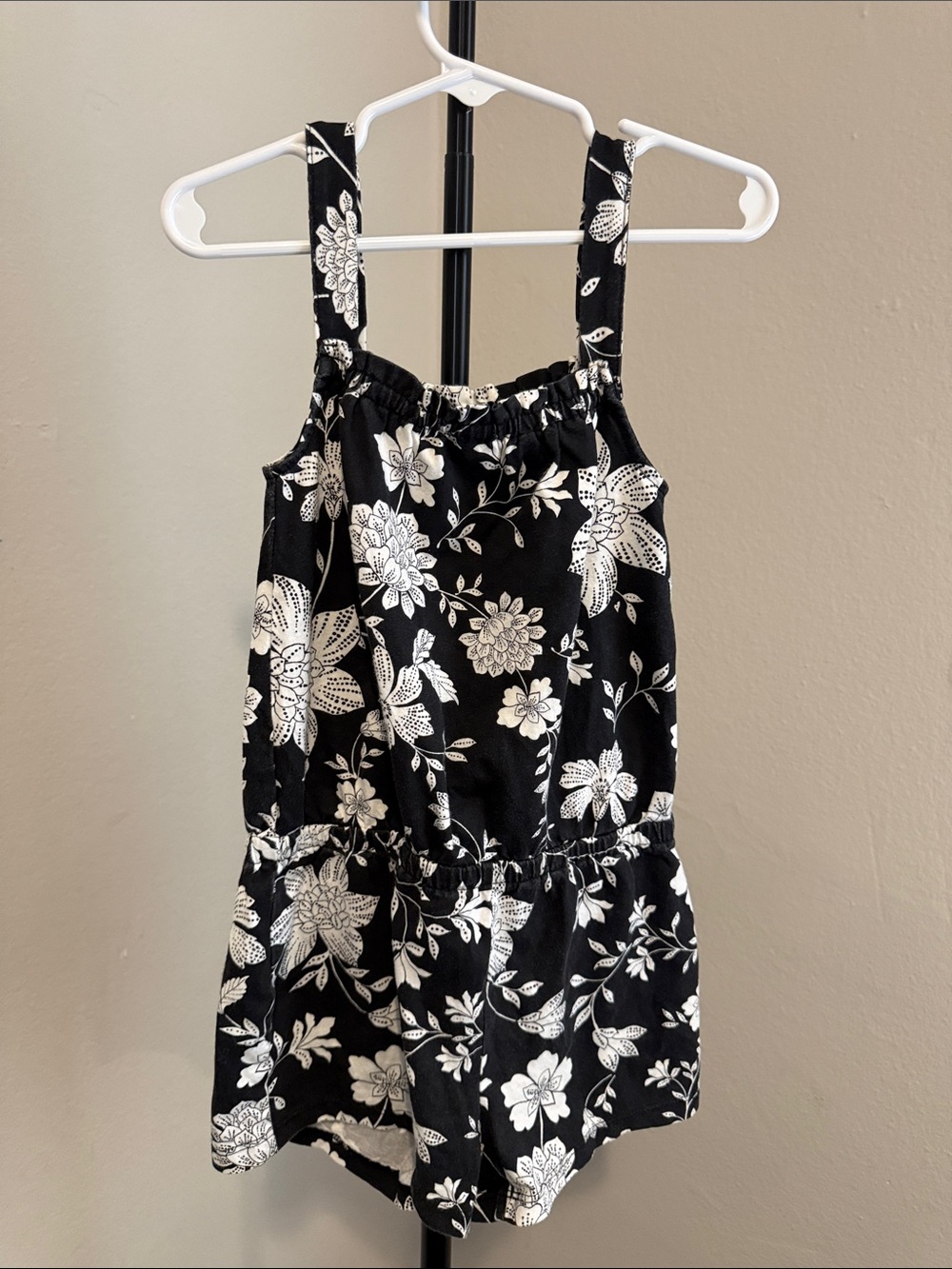 Place Black & White Floral Sundress